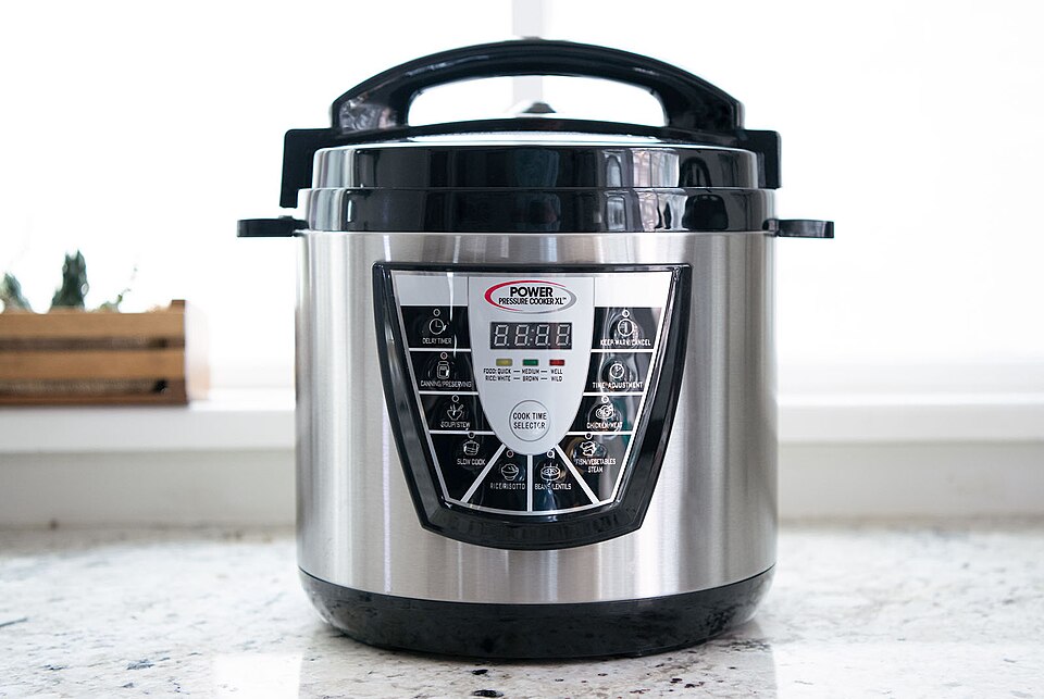 Instant Pot Duo 6-quart electric pressure cooker in stainless steel